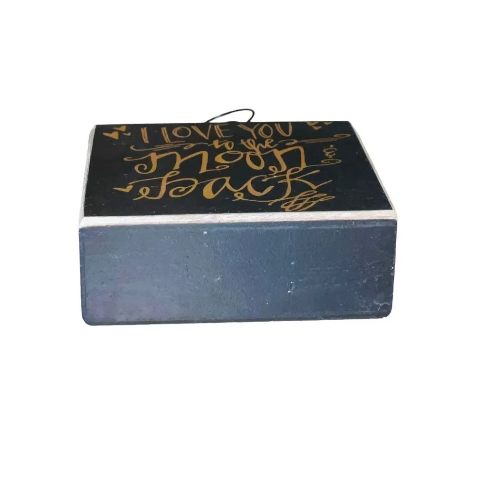 10/$25🦋 Francescas Black & Gold Love You To The Moon & Back Picture Holder